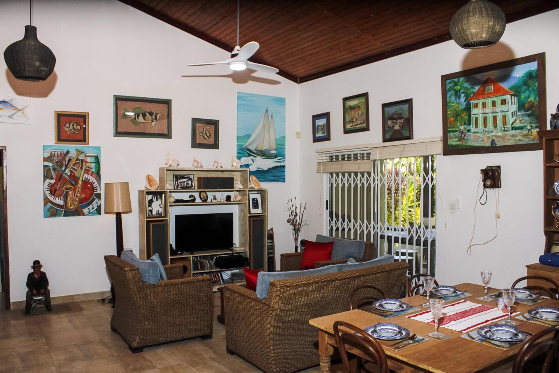Nid'Aigle Lodge Baie Sainte Anne Bagian luar foto
